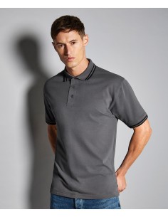 K-KK409-Classic Fit Superwash® 60º Tipped Collar Polo 2